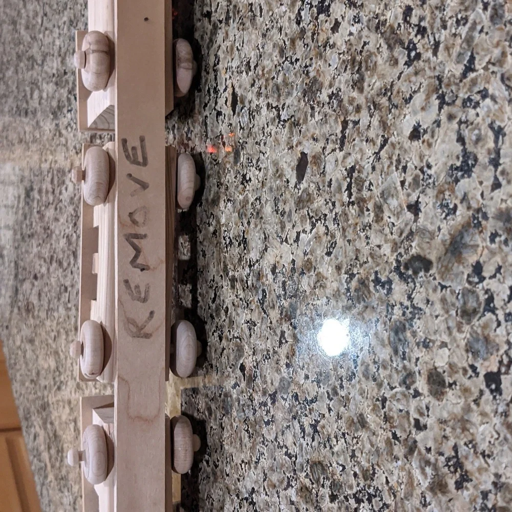 Vtg Wood Train Mid-Century Modern Solid Handcrafted Natural Locomotive